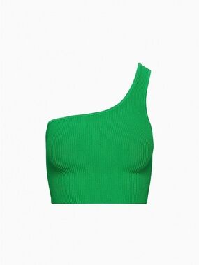 Babaton NEW Sculpt Knit One-Shoulder Cropped Tank